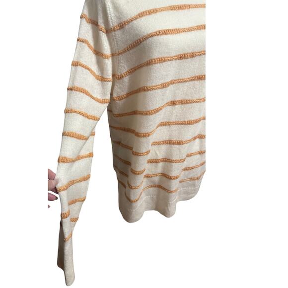 Lafayette 148 New York Cashmere Stripped Breton Sz 2X Stripped Luxurious Sweater - Picture 4 of 15